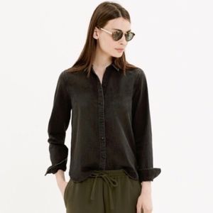 Madewell • Black Vintage Chambray Top